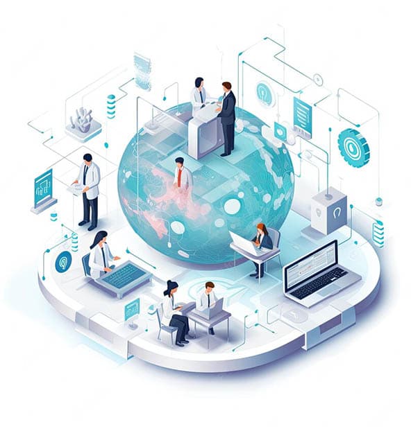 Digital Workspace Illustration