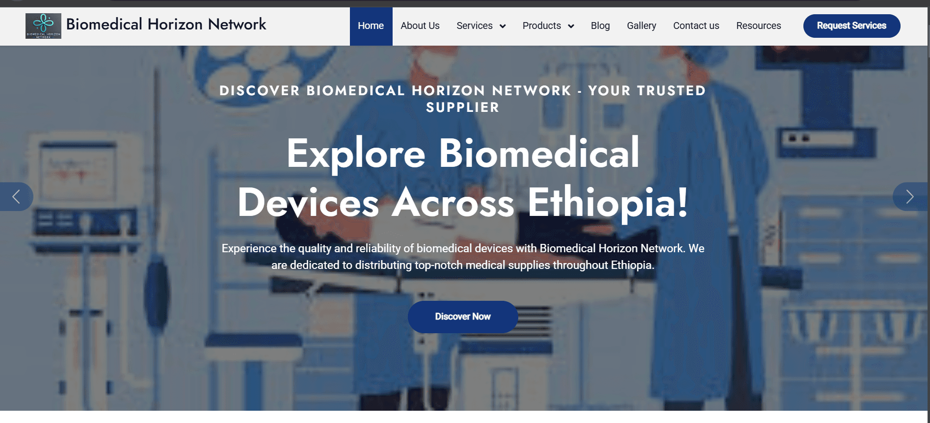 Website For Biomdeical Horizon Network PLC