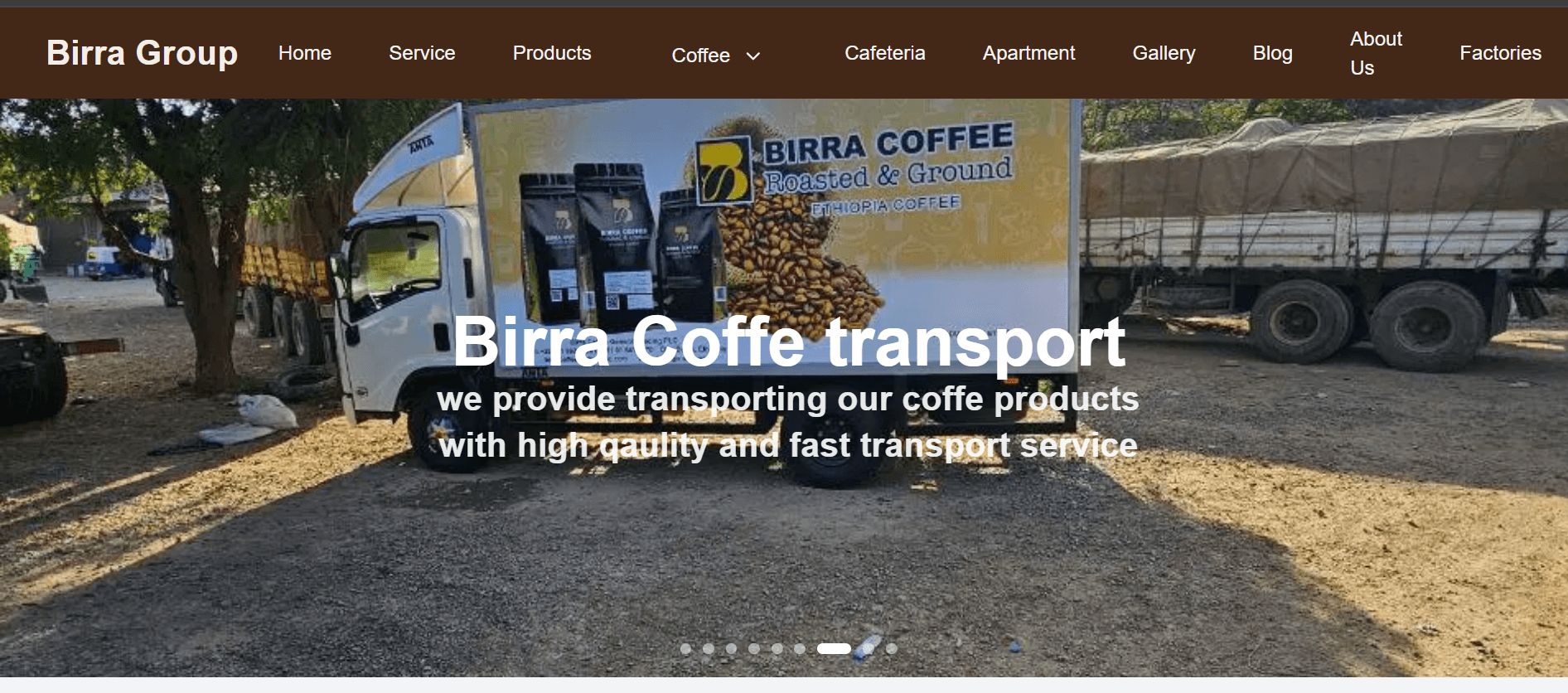 Birra Coffe Export website